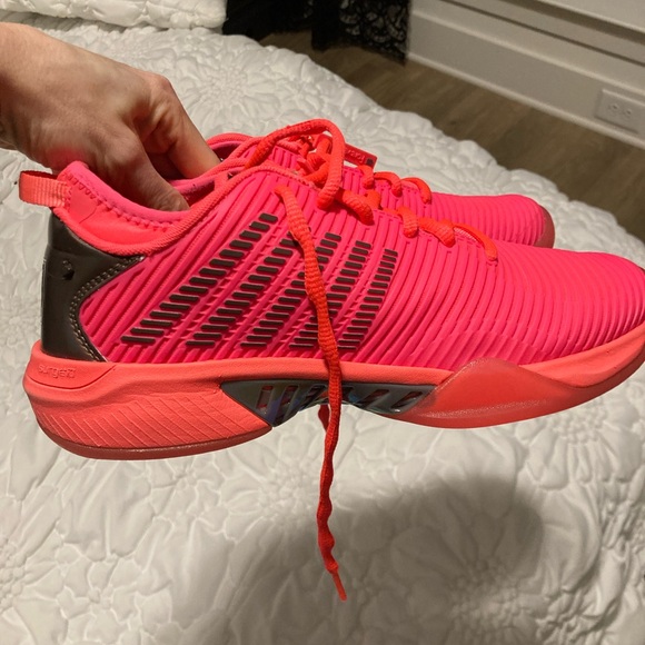 k-swiss hypercourt supreme lucky in love tennis shoes pink size 9 - Picture 4 of 10